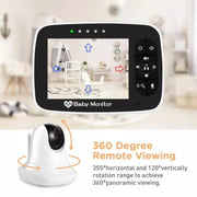 SM935 Schermo LCD da 3,5 pollici Wireless Video Baby Monitor Visione notturna Telecamera IP audio bidirezionale, SM935