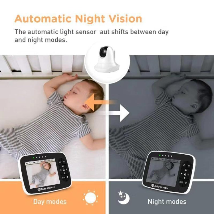 Monitor video wireless 3,5" con visione notturna e audio