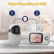 VB802 3.2 pollici Baby Monitor Wireless Videocamera digitale rotante, VB802