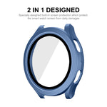 Per Samsung Galaxy Watch4/5 40mm ENKAY Hat-Prince Telaio PC impermeabile a copertura totale + Custodia in vetro temperato 9H