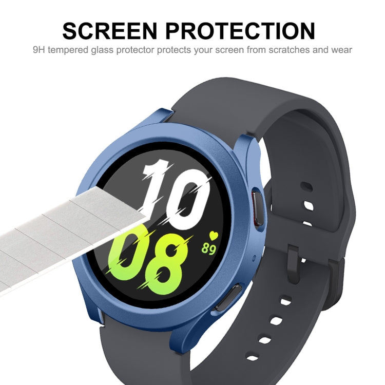 Per Samsung Galaxy Watch4/5 40mm ENKAY Hat-Prince Telaio PC impermeabile a copertura totale + Custodia in vetro temperato 9H
