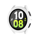 Per Samsung Galaxy Watch4/5 44mm ENKAY Hat-Prince Telaio PC impermeabile a copertura totale + Custodia in vetro temperato 9H