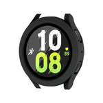 Per Samsung Galaxy Watch4/5 44mm ENKAY Hat-Prince Telaio PC impermeabile a copertura totale + Custodia in vetro temperato 9H