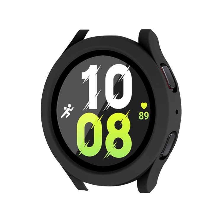 Per Samsung Galaxy Watch4/5 44mm ENKAY Hat-Prince Telaio PC impermeabile a copertura totale + Custodia in vetro temperato 9H