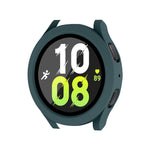 Per Samsung Galaxy Watch4/5 44mm ENKAY Hat-Prince Telaio PC impermeabile a copertura totale + Custodia in vetro temperato 9H