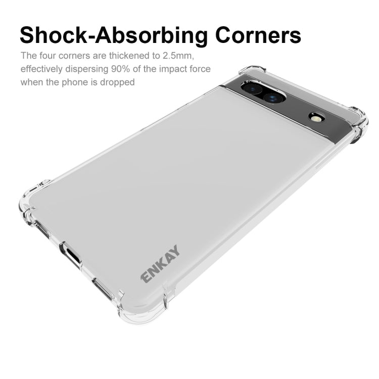Custodia trasparente TPU per Google Pixel 7A