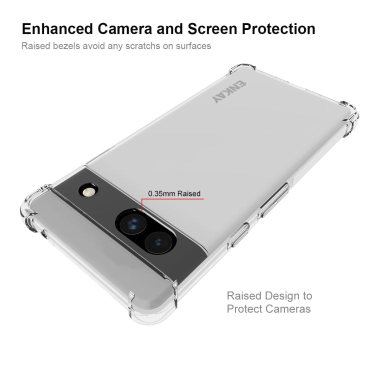 Custodia trasparente TPU per Google Pixel 7A