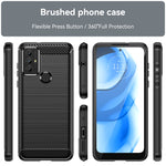 Per Motorola Moto G Play 2023 Custodia per telefono TPU in fibra di carbonio con trama spazzolata, For Motorola Moto G Play 2023