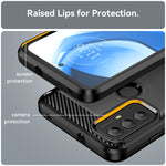 Per Motorola Moto G Play 2023 Custodia per telefono TPU in fibra di carbonio con trama spazzolata, For Motorola Moto G Play 2023