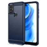 Per Motorola Moto G Play 2023 Custodia per telefono TPU in fibra di carbonio con trama spazzolata, For Motorola Moto G Play 2023