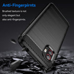 Per Samsung Galaxy Xcover6 Pro Custodia per telefono TPU in fibra di carbonio con trama spazzolata, For Samsung Galaxy Xcover6 Pro