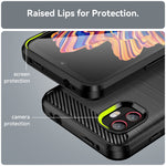 Per Samsung Galaxy Xcover6 Pro Custodia per telefono TPU in fibra di carbonio con trama spazzolata, For Samsung Galaxy Xcover6 Pro