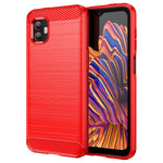 Per Samsung Galaxy Xcover6 Pro Custodia per telefono TPU in fibra di carbonio con trama spazzolata, For Samsung Galaxy Xcover6 Pro