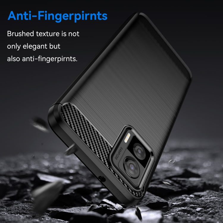 Per Motorola Moto Edge 30 Lite Custodia per cellulare TPU in fibra di carbonio con trama spazzolata, For Motorola Moto Edge 30 Lite