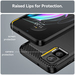 Per Motorola Moto Edge 30 Lite Custodia per cellulare TPU in fibra di carbonio con trama spazzolata, For Motorola Moto Edge 30 Lite