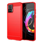 Per Motorola Moto Edge 30 Lite Custodia per cellulare TPU in fibra di carbonio con trama spazzolata, For Motorola Moto Edge 30 Lite