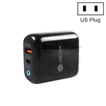 PD04 PD20W + QC18W Caricabatteria per telefono cellulare con indicatore LED, spina USA, US Plug