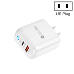 PD04 PD20W + QC18W Caricabatteria per telefono cellulare con indicatore LED, spina USA, US Plug