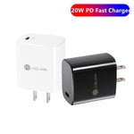 PD11 Mini caricatore rapido USB-C / Type-C 20W a porta singola PD3.0 per serie iPhone / iPad, spina americana, US Plug