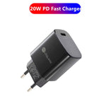 PD11 Mini caricatore rapido USB-C / Type-C da 20 W a porta singola PD3.0 per serie iPhone / iPad, spina europea, EU Plug