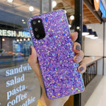 Custodia per telefono in TPU con colla glitter glitterata, For Samsung Galaxy S23 5G, For Samsung Galaxy S23+ 5G, For Samsung Galaxy S23 Ultra 5G