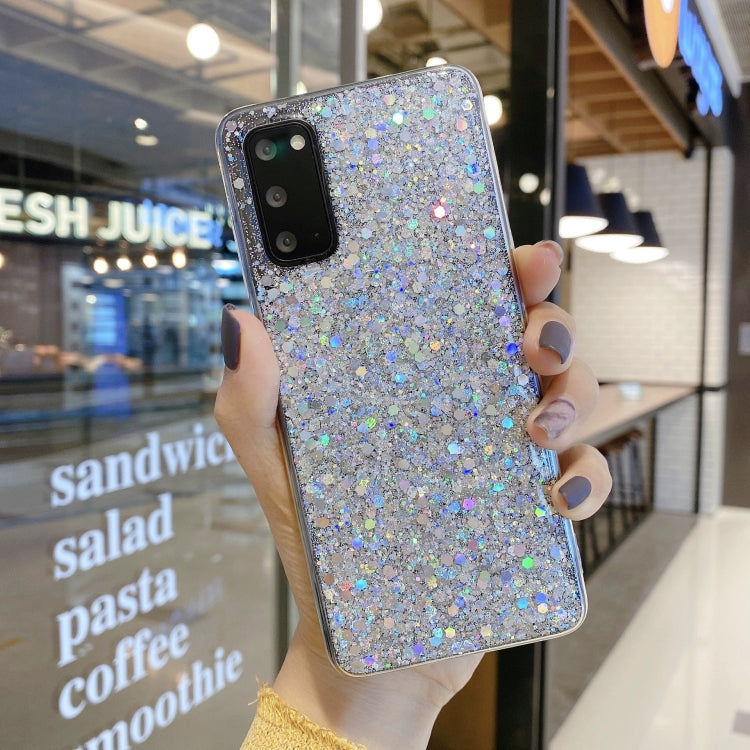 Custodia per telefono in TPU con colla glitter glitterata, For Samsung Galaxy S23 5G, For Samsung Galaxy S23+ 5G, For Samsung Galaxy S23 Ultra 5G