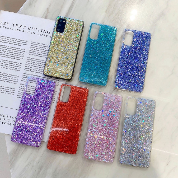 Custodia per telefono in TPU con colla glitter glitterata, For Samsung Galaxy S23 5G, For Samsung Galaxy S23+ 5G, For Samsung Galaxy S23 Ultra 5G