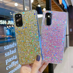 Custodia per telefono in TPU con colla glitter glitterata, For Samsung Galaxy S23 5G, For Samsung Galaxy S23+ 5G, For Samsung Galaxy S23 Ultra 5G