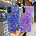 Custodia per telefono in TPU con colla glitter glitterata, For Samsung Galaxy S23 5G, For Samsung Galaxy S23+ 5G, For Samsung Galaxy S23 Ultra 5G