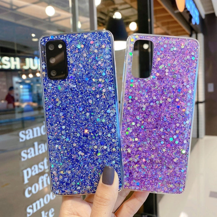 Custodia per telefono in TPU con colla glitter glitterata, For Samsung Galaxy S23 5G, For Samsung Galaxy S23+ 5G, For Samsung Galaxy S23 Ultra 5G