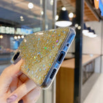 Custodia per telefono in TPU con colla glitter glitterata, For Samsung Galaxy S23 5G, For Samsung Galaxy S23+ 5G, For Samsung Galaxy S23 Ultra 5G