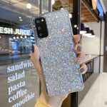 Custodia per telefono in TPU con colla glitter glitterata, For Samsung Galaxy S23 5G, For Samsung Galaxy S23+ 5G, For Samsung Galaxy S23 Ultra 5G