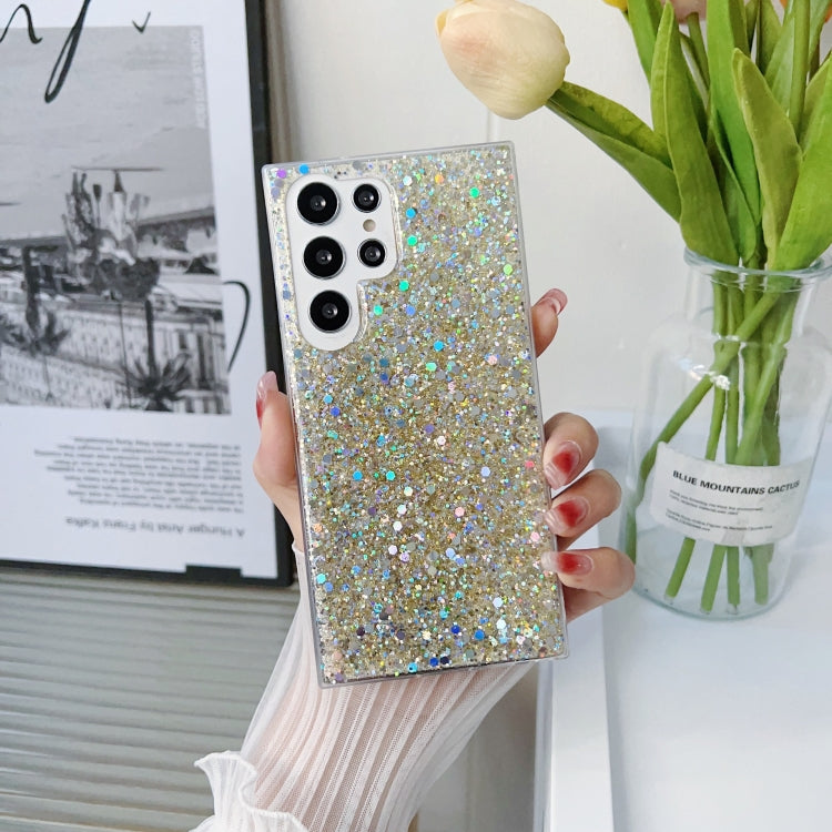 Custodia per telefono in TPU con colla glitter glitterata, For Samsung Galaxy S23 5G, For Samsung Galaxy S23+ 5G, For Samsung Galaxy S23 Ultra 5G