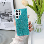Custodia per telefono in TPU con colla glitter glitterata, For Samsung Galaxy S23 5G, For Samsung Galaxy S23+ 5G, For Samsung Galaxy S23 Ultra 5G
