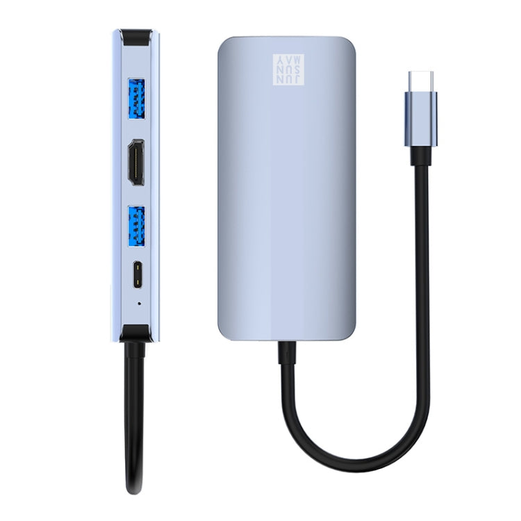 Adattatore docking station hub USB-C 8 in 1 con HDMI 4K
