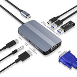 Adattatore USB-C 7 in 1 con HDMI 4K, VGA, audio 3,5 mm