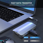 Adattatore USB-C 7 in 1 con HDMI 4K, VGA, audio 3,5 mm