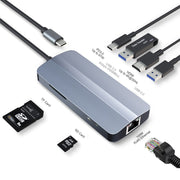 JUNSUNMAY Adattatore docking station hub USB-C multifunzione 7 in 1 -, JSM-HUB017
