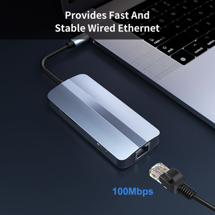 JUNSUNMAY Adattatore docking station hub USB-C multifunzione 7 in 1 -, JSM-HUB017