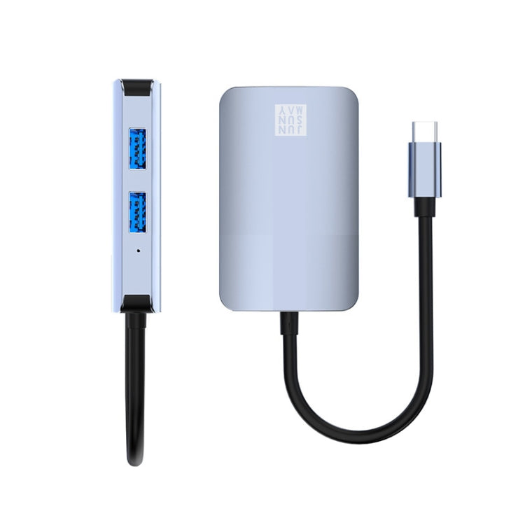 Hub USB-C 5 in 1 con Ethernet RJ45 e lettore schede SD/TF