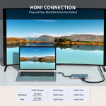 Hub USB-C 11 in 1 con HDMI 4K, VGA, RJ45 e ricarica PD