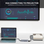 Hub USB-C 11 in 1 con HDMI 4K, VGA, RJ45 e ricarica PD