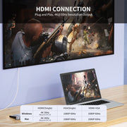 JUNSUNMAY Lettore di schede SD/TF adattatore docking station hub USB C multifunzionale 12 in 1, JSM-HUB022