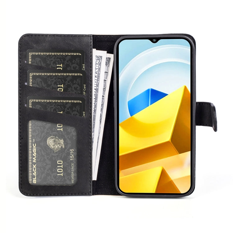 Per Xiaomi Poco M5 4G Custodia per cellulare in pelle con cuciture orizzontali, For Xiaomi Poco M5 4G