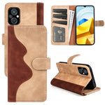 Per Xiaomi Poco M5 4G Custodia per cellulare in pelle con cuciture orizzontali, For Xiaomi Poco M5 4G