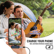 Microfono lavalier wireless doppio con custodia ricarica