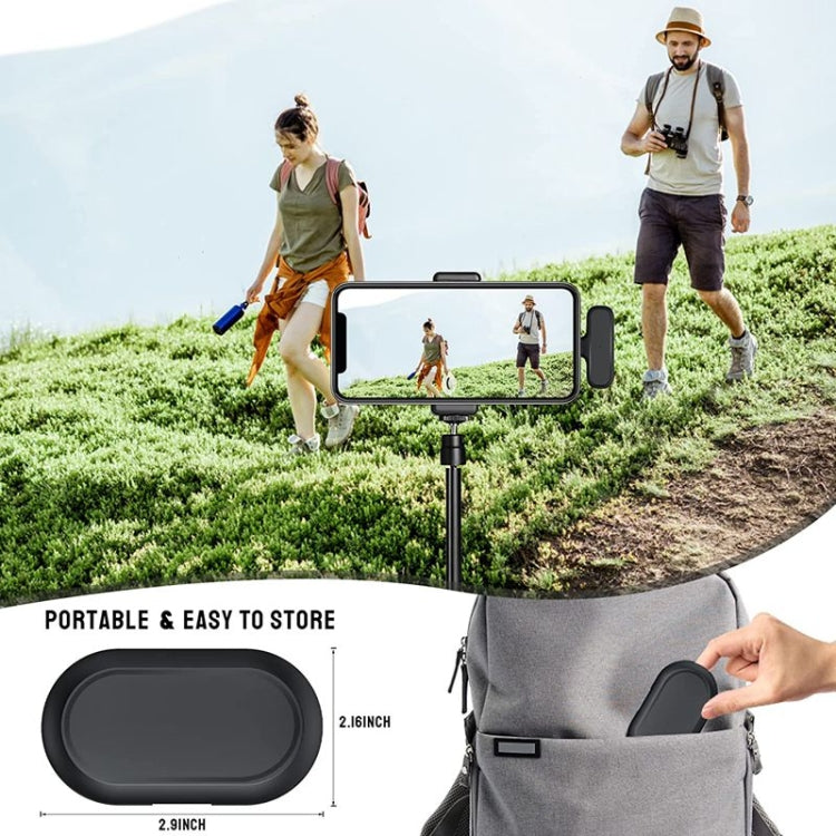 Microfono lavalier wireless doppio con custodia ricarica