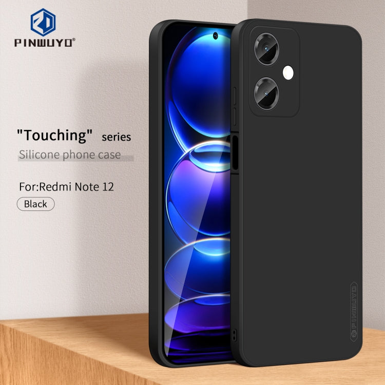 Custodia per telefono TPU in silicone liquido serie PINWUYO Sense, For Xiaomi Redmi Note 12 China, For Xiaomi Redmi Note 12 Pro 5G China, For Xiaomi Redmi Note 12 Pro+ China/Note12 Explorer