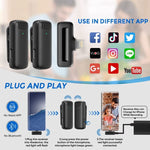 Microfono lavalier wireless con custodia di ricarica