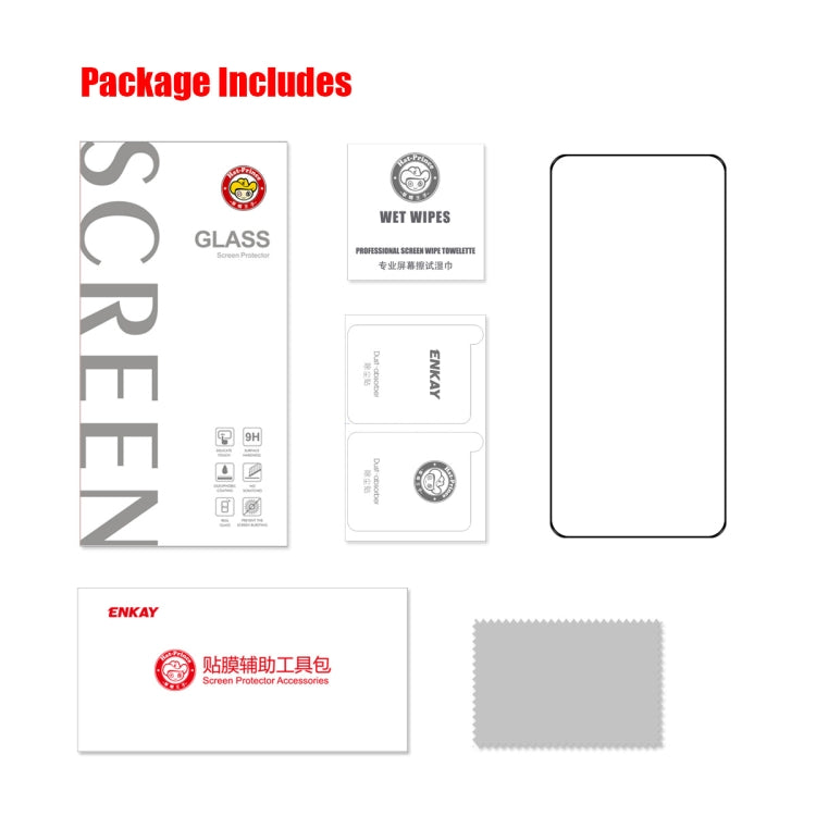 Per Samsung Galaxy S23 + 5G ENKAY Full Glue 0.2mm Vetro temperato Full Film, supporto sblocco impronte digitali, For Samsung Galaxy S23+ 5G(1pcs), For Samsung Galaxy S23+ 5G(2pcs), For Samsung Galaxy S23+ 5G(5pcs), For Samsung Galaxy S23+ 5G(10pcs)